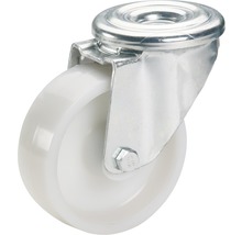 Rotiță pivotantă cu fixare pe orificiul din spate