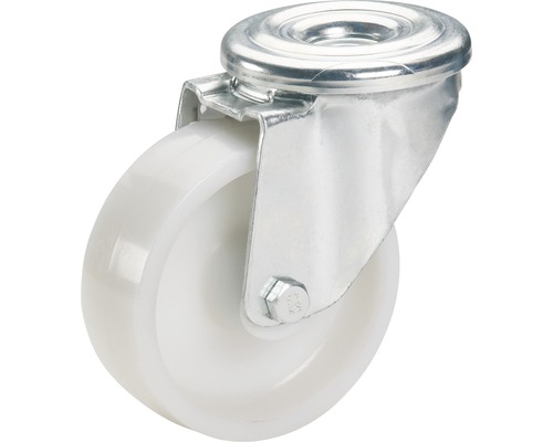 Roată pivotantă cu placă și roată din plastic
