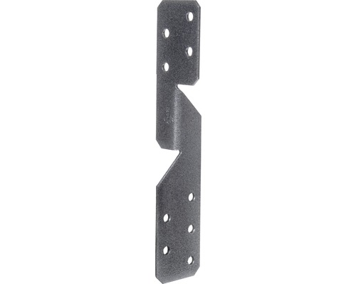 Ancoră pană căprior stânga/dreapta Alberts Duravis 170x33 mm, oțel zincat negru Conector metalic cu găuri pentru șuruburi