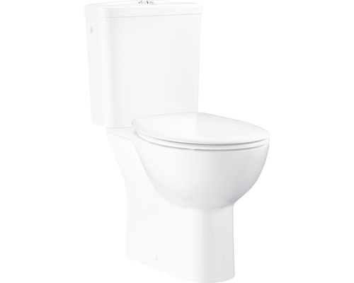 Set vas WC cu rezervor, mecanism și capac GROHE Ceramic, evacuare orizontală, alb