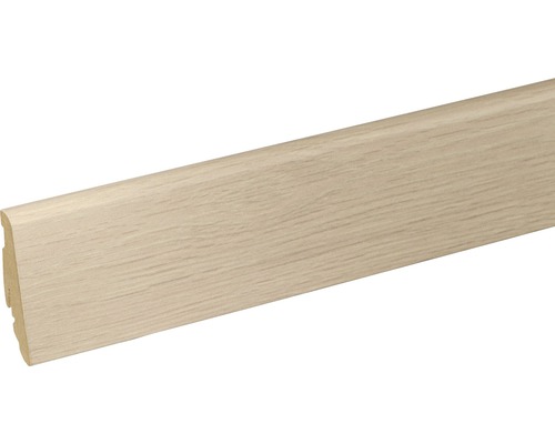 Plintă MDF SKANDOR stejar Ivory FOEI4 2400x58x19 mm Plintă din lemn