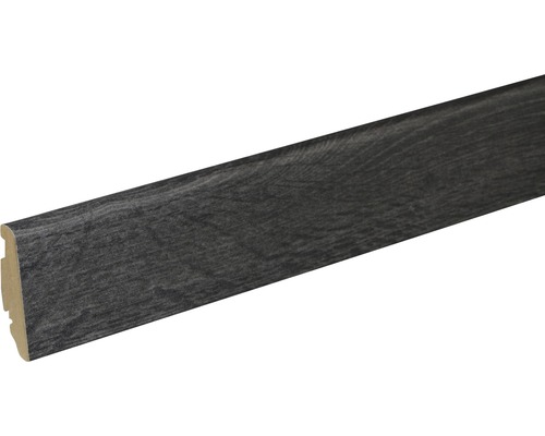 Plintă SKANDOR MDF FU60L stejar Nero FOEI412 2400x58x19 mm