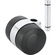 Opriitor de ușă din cauciuc și metal cu material de fixare