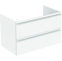 Bază lavoar baie Ideal Standard Tesi, 2 sertare, MDF, 80 cm, alb lucios-thumb-0
