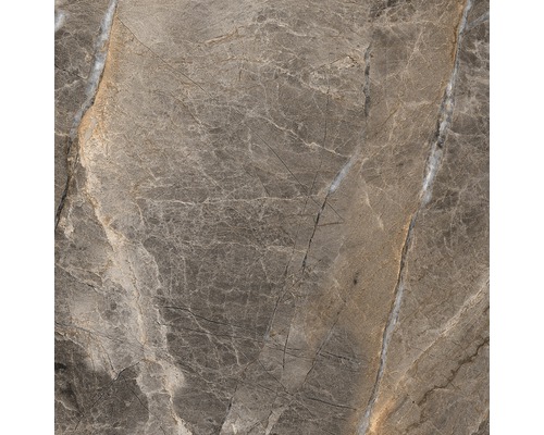 Gresie interior porțelanată Alanya rectificată gri 80x80 cm