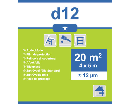 Folie de protecție 4 x 5 metri, suprafață 20 metri pătrați