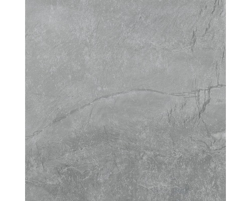 Gresie interior porțelanată rectificată Geo Grey 60x60 cm Placă gri cu aspect de piatră