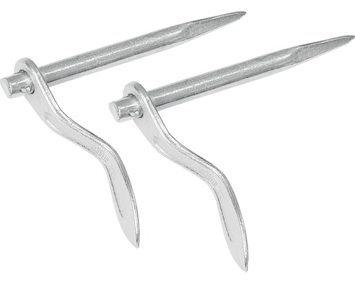Doi pivoți de marcare a gazonului din metal