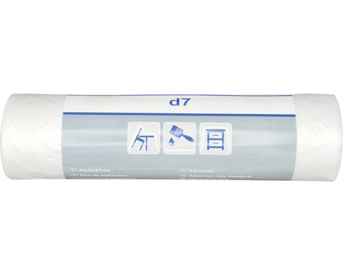 Folie standard de acoperire D7 transparentă 2x50 m Folie de acoperire la rolă
