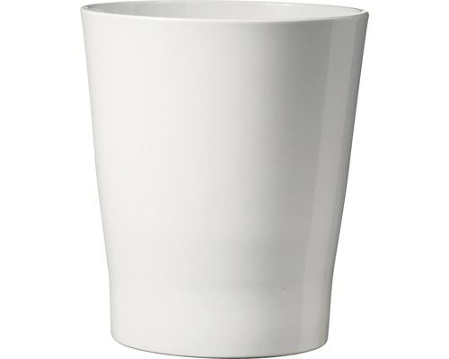 Vază pentru orhidee Soendgen Merina, ceramică, Ø 14 cm, alb