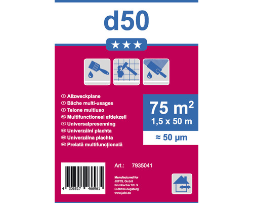 Ambalaj prelată multifuncțională d50 cu o suprafață de 75 metri pătrați