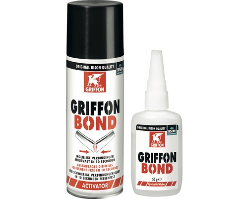 Adeziv bicomponent Griffon Bond set adeziv și activator spray 50 g + 200 ml Activator adeziv și adeziv Griffon Bond