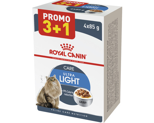 Hrană umedă pentru pisici Royal Canin Light Weight Care Adult limitarea creșterii în greutate în sos 4x85 g promo 3+1-0