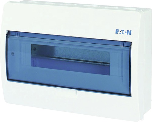Tablou distribuție electrică Eaton Eco 12 module IP40, montaj aparent, plastic alb