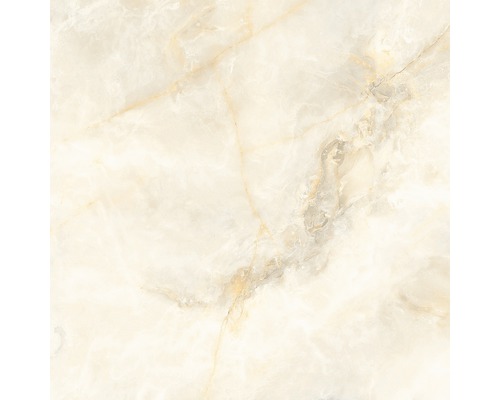 Prim-plan cu o placă de marmură deschisă la culoare cu granulație naturală