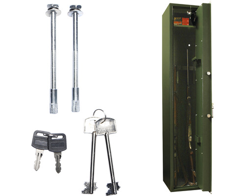 Dulap de arme cu chei și material de fixare