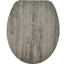 Scaun de toaletă cu aspect de lemn