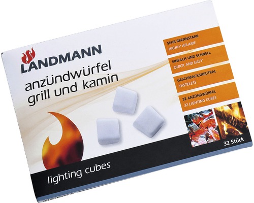 Cuburi pentru aprindere grătar și șemineu petrol Landmann 32 buc.