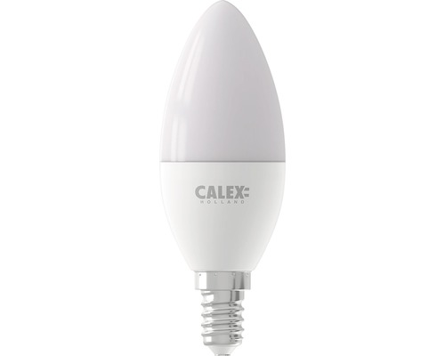 Bec LED RGB Calex E14 4,9W 470 lumeni, glob mat lumânare, conexiune WiFi