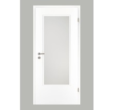 Ușă de interior albă cu inserție de sticlă