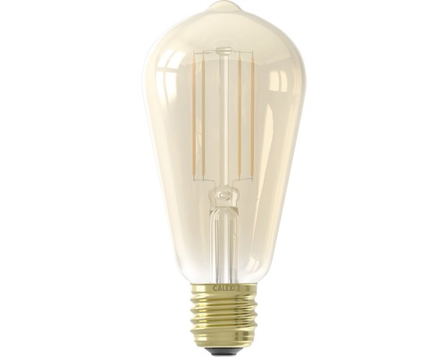 Bec vintage LED Calex E27 7W 806 lumeni, glob pară ST64, durată de viață 15.000 h, conexiune WiFi, Tuya Smart