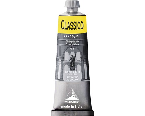 Culoare ulei Classico Maimeri 116 Primary Yellow 60 ml Maimeri Classico vopsea de ulei, galben primar