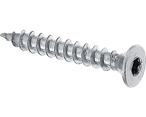 Un singur șurub cu cap înecat și locaș hexagonal intern