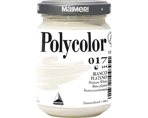 Culoare vinilică Polycolor 017 Platinum White 140 ml-0