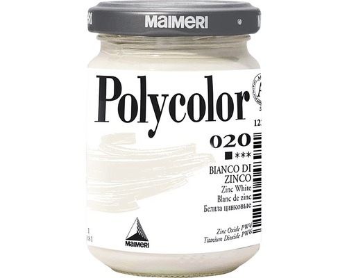 Culoare vinilică Polycolor 020 Zinc White 140 ml-0