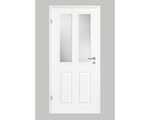 Foaie de ușă Pertura Pila 04 albă 86,0x198,5 cm stânga LA-GD (Nu include sticla)