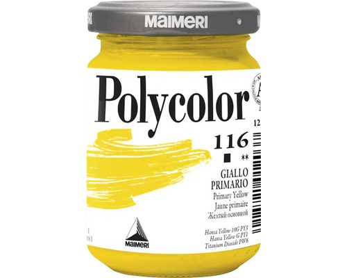 Culoare vinilică Polycolor 116 Primary Yellow 140 ml