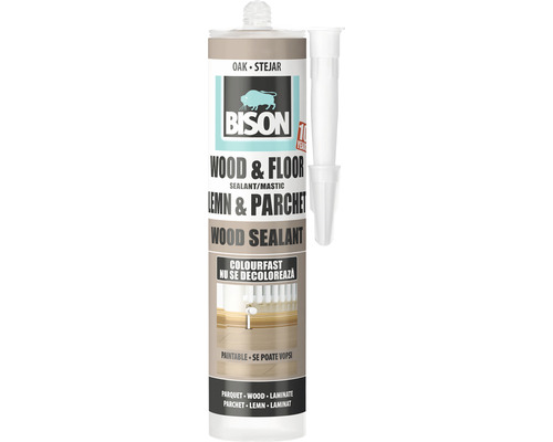 Mastic pentru lemn Bison Wood Sealant stejar 300 ml Sigilant Bison pentru lemn și parchet, culoarea stejar
