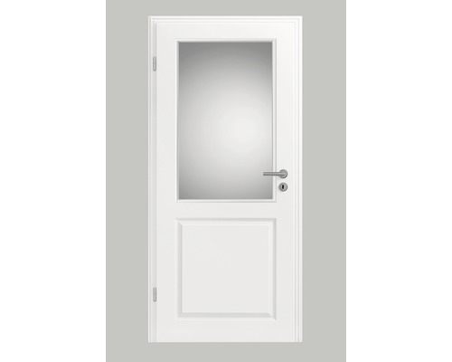 Foaie de ușă Pertura Pila 03 albă 86,0x198,5 cm stânga LA-GR (Nu include sticla)