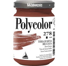 Recipient din sticlă cu vopsea Polycolor Terra di Siena Bruciata de la Maimeri