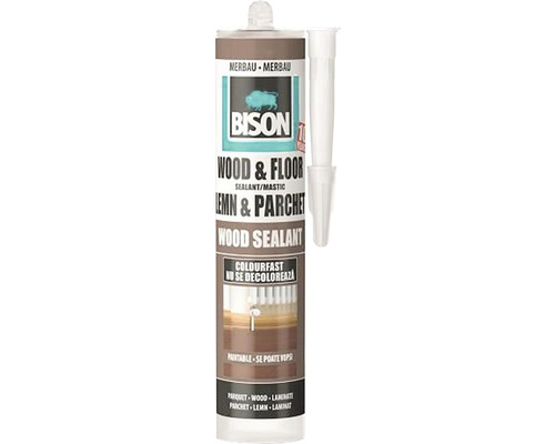 Mastic pentru lemn Bison Wood Sealant maro 300 ml Etanșant pentru lemn și podele Bison, culoarea merbau