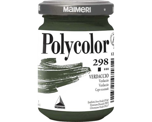 Culoare vinilică Polycolor 298 Verdaccio 140 ml Vopsea Maimeri Polycolor, nuanța 298 Verdaccio