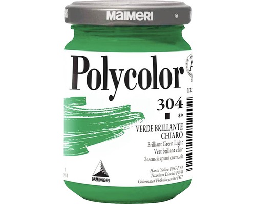 Culoare vinilică Polycolor 304 Brilliant Green Light 140 ml
