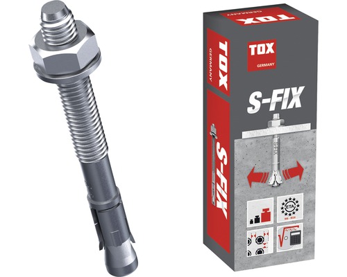 Ancoră pentru sarcini grele TOX S-Fix și ambalajul produsului