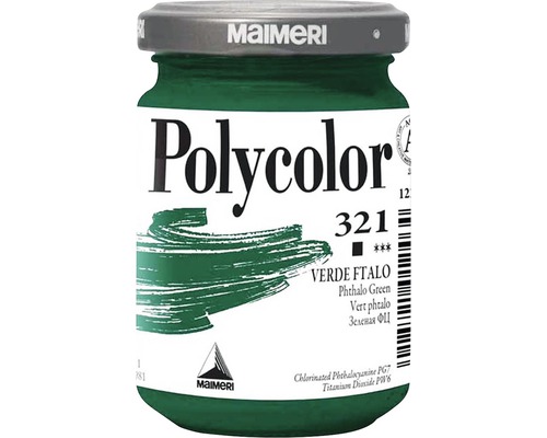 Culoare vinilică Polycolor 321 Phthalo Green 140 ml Vopsea Maimeri Polycolor, nuanța 321