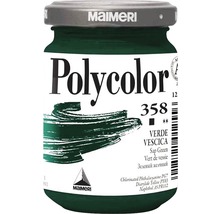 Vopsea Maimeri Polycolor în recipient de sticlă, nuanța verde vezică