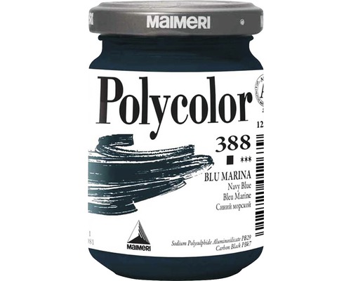 Culoare vinilică Polycolor 388 Navy Blue 140 ml Recipient cu vopsea Polycolor albastru marin de la marca Maimeri