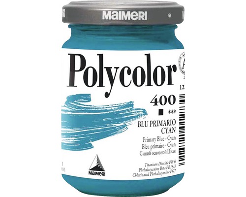 Culoare vinilică Polycolor 400 Cyan 140 ml