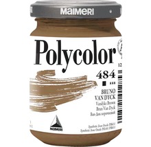 Vopsea acrilică pentru artiști Polycolor, brun Van Dyck, în borcan de sticlă