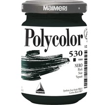 Vopsea neagră Maimeri Polycolor în recipient