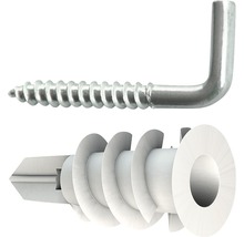 Dibluri plastic autoforante cu cârlig Tox Pirat Leslie 4x35 mm, 4 bucăți, pentru gipscarton