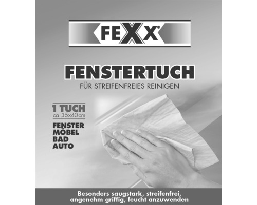 Cârpă de curățat geamuri FEXX circa 35 pe 40 centimetri pentru geamuri, mobilă, băi și mașini