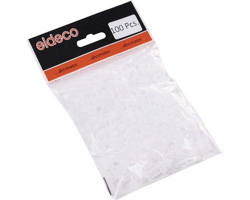 Clipsuri de fixare din plastic, 100 bucăți într-un pachet