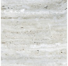 Gresie exterior / interior porțelanată glazurată Travertino Silver Polished 60x60 cm-thumb-0