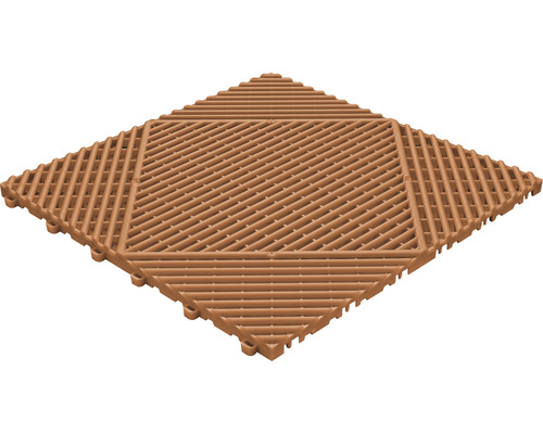 Placă de terasă din plastic cu structură de grilă