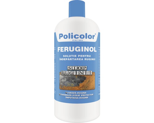 Soluție pentru îndepărtarea ruginii Feruginol 1 l Soluție pentru îndepărtarea ruginii Policolor Feruginol în flacon de plastic